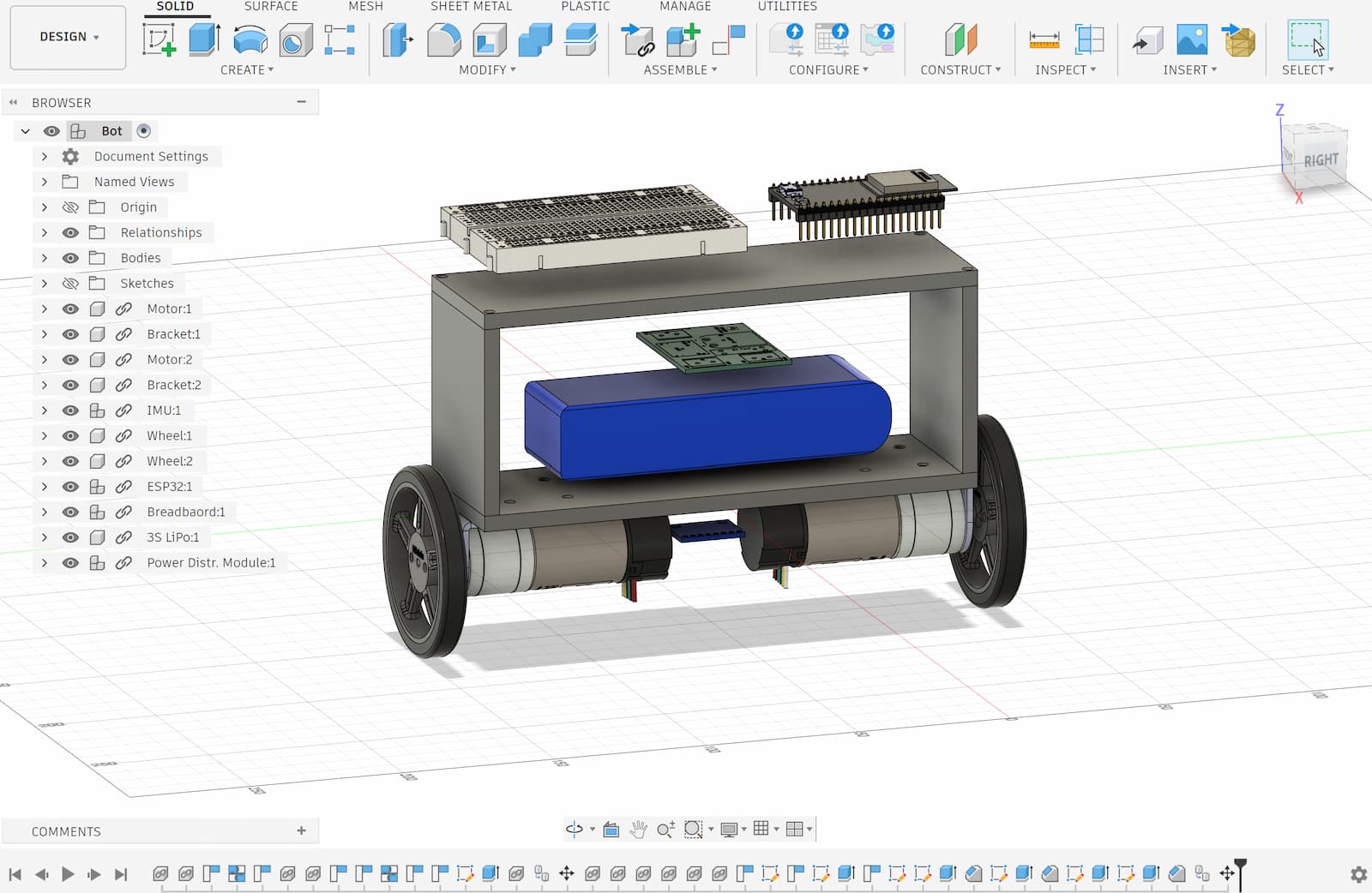 Self-balancing robot, photo 1